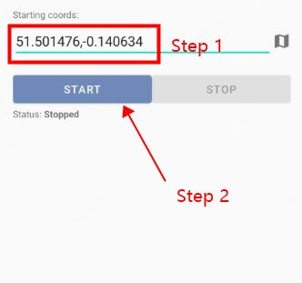 use YAMLA Fake GPS app to mock location