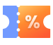 Discount ticket icon