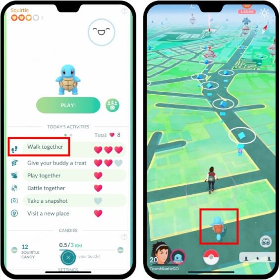 use buddy pokemon to play pokemon go without walking