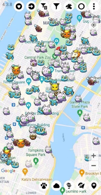 pokemon go map wecatch