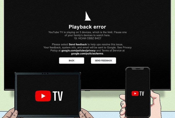 youtube tv location errors