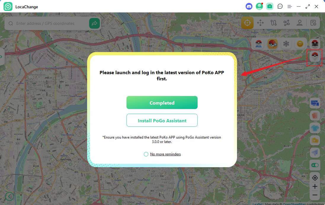 locachange go finder enable