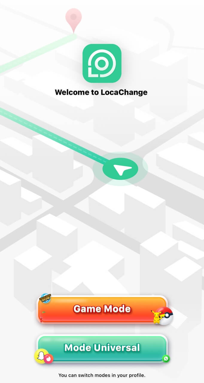 spoof ingress location with locachange game mode