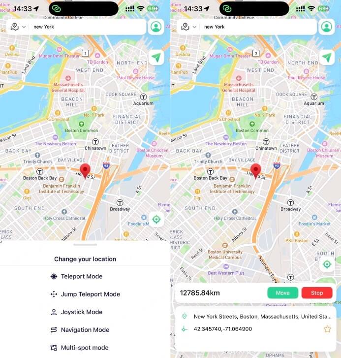 how to share fake live location on whatsapp iphone