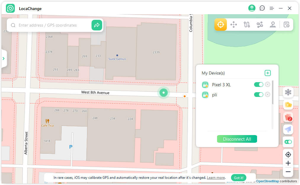 locachange multi device