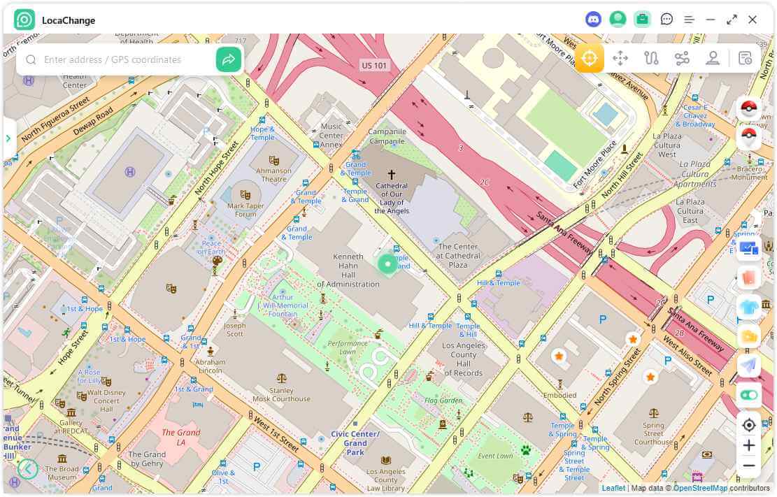 see location on the locachange map