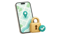 iPhone mockup with a lock illustrating no jailbreak required