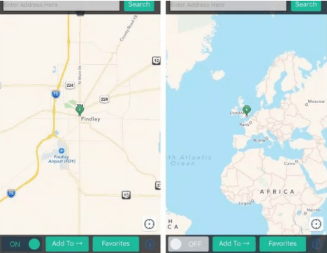 入力欄に移動させたい場所を入力 Cydia Location Faker