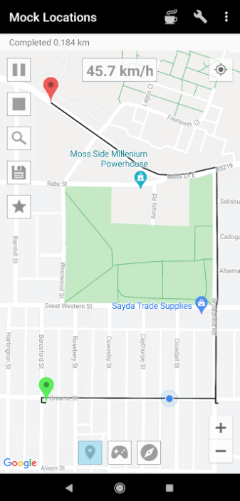 Mock Locations やり方
