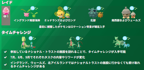 イギリス限定 National Trustコラボ ポケモンGOイベント