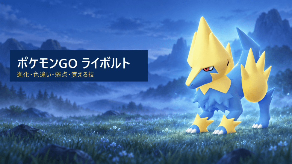 ポケモンGO ライボルト 色違い
