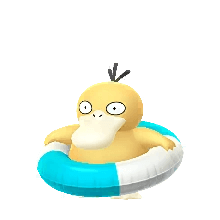 うきわをつけたコダック