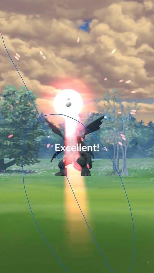 pokemon go excellent throw 曲球教學