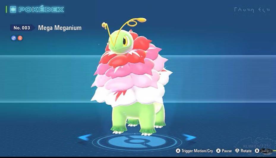 pokemon 傳說 z-a mega大竺葵