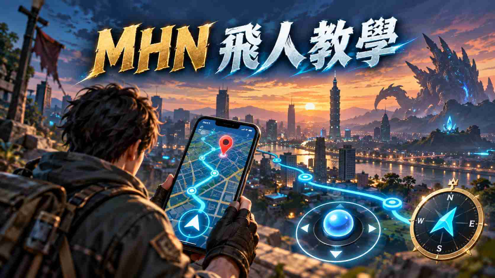 MHN 飛人教學：iOS／Android 改定位與搖桿移動
