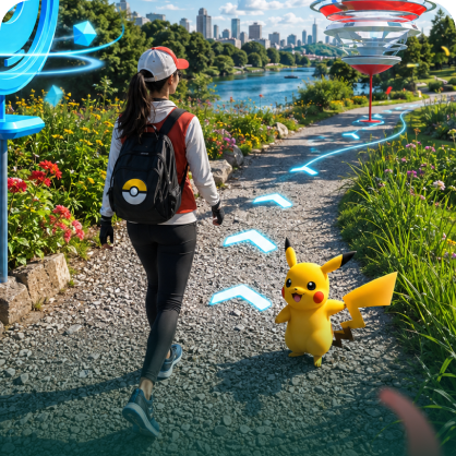 Pokémon GO 虛擬搖桿場景